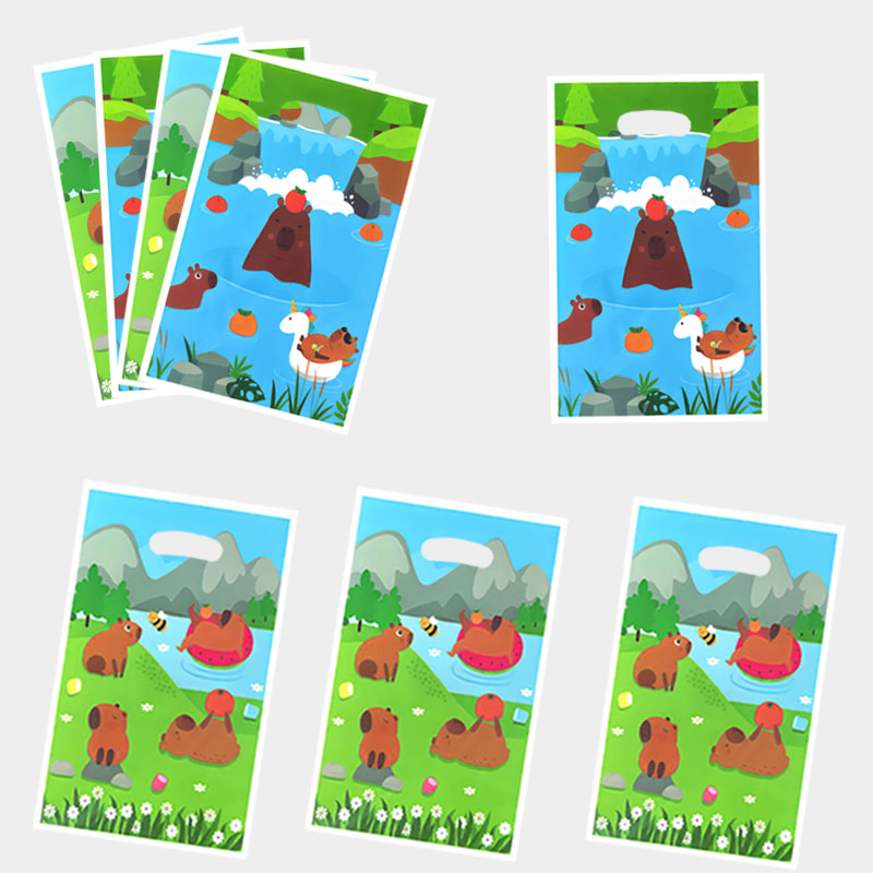 Party Games Easter - 20개/40개 만화 캐릭터 선물 가방, 강에서