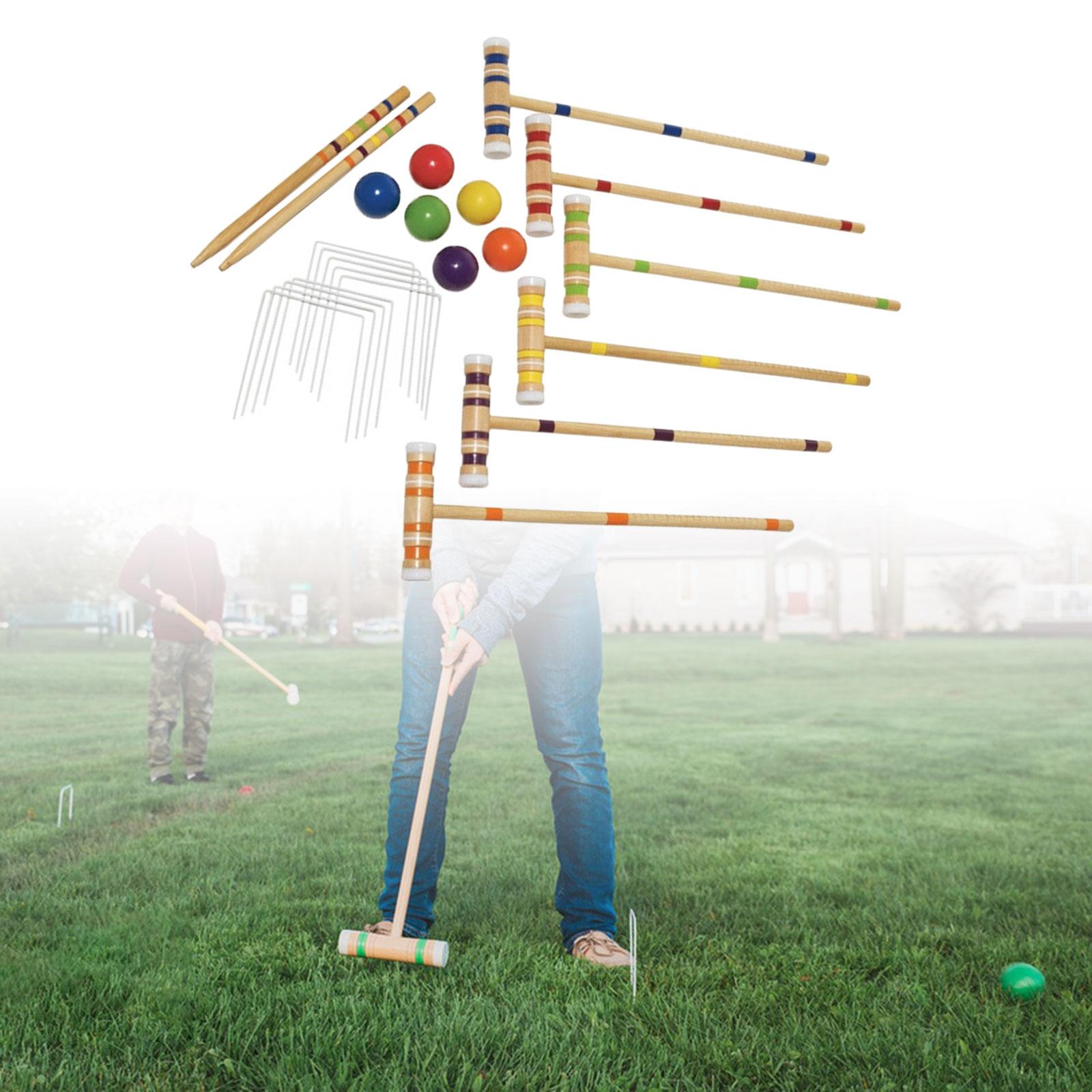 6인용 크로켓 세트 잔디밭 크로켓 게임 세트 6개 도어 - Croquet Set Lawn 리뷰 및 가격