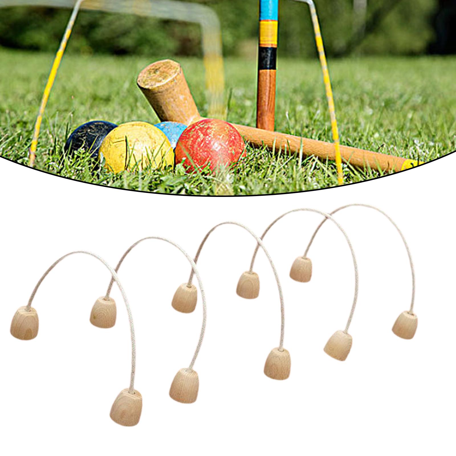 나무 크로켓 링 야외 게이트볼 위켓 세트 (가족 잔디밭 - Croquet Set Lawn 리뷰 및 가격